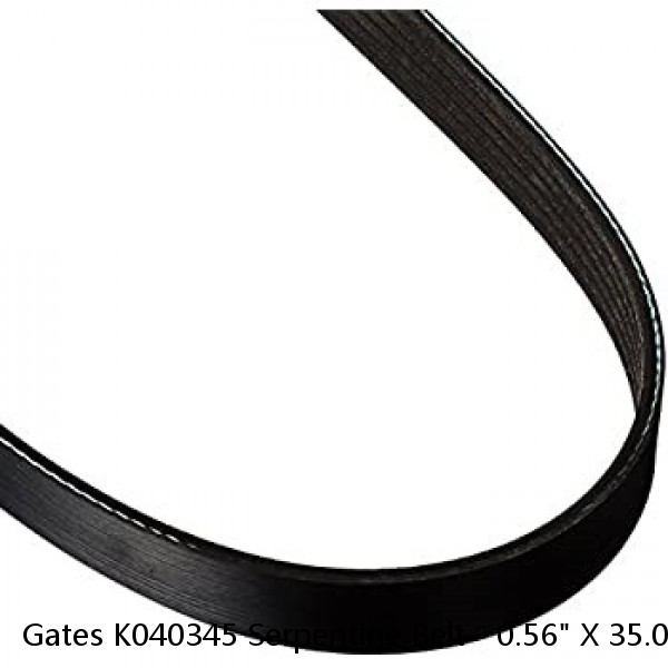 Gates K040345 Serpentine Belt - 0.56" X 35.00" - 4 Ribs